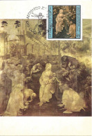 BULGARIE - CARTE MAXIMUM - Yvert N° 2584 - L'ANNONCIATION - OEUVRE De LEONARD De VINCI - Storia Postale