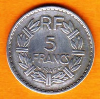 France - 5 Francs Laviller 1946 -Alu - 5 Francs