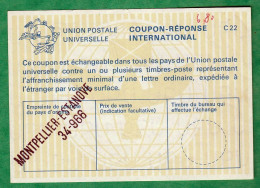 FRANCE - COUPON REPONSE INTERNATIONAL - MONTPELLIER - Antwortscheine