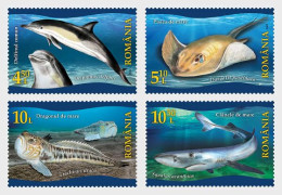 Romania 2022 Protected Fauna Of The Black Sea Stamps 4v MNH - Neufs