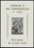 BL11** (461A) - Hommage à / Hulde Aan / Gewidmet / Tribute To - Dag Hammarskjöld - ONU - Prix Nobel De La Paix - CONGO - Ungebraucht