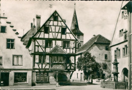 Turckheim CPA CPSM 68 Haut Rhin La Place Clocher église Colombage 1953 - Turckheim