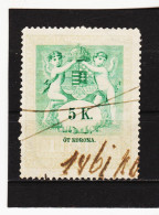 44A/161 STEMPELMARKEN STEUERMARKE 1898 Österr.-Ungarn Donaumonarchie  5,00 Kronen ENTWERTET - Revenue Stamps