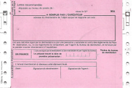 Formule PTT Postes N° 517 - SICOB 1982 Informatique - Pour Lettre Commandée - Avec AR - - Unclassified