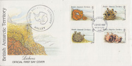 British Antarctic Territory (BAT) 1989 Lichens 4v Ca Halley FDC Signy 25 MAR 1999 (XX176) - FDC