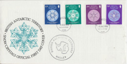 British Antarctic Territory (BAT) 1986 Glaciological 4v Ca Halley FDC Ca Signy 6 DEC 1966 (XX176A) - FDC