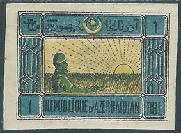 1919 AZERBAIGIAN SOGGETTI VARI 1 R MH * - SV5-4 - Azerbaïdjan
