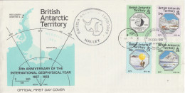 British Antarctic Territory (BAT) 1987 IGY 4v Ca Halley FDC Ca Halley 25 DEC 1987  (XX176C) - FDC