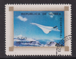 1976 Äquatorial-Guinea, Flugzeuge Mi:GQ 833°, Yt:GQ 80-B, Concorde, Aviation, Space Flight & U.I.T. (I.T.U.) - Guinée Equatoriale