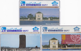 Maroc 3 Phonecards L&G - - - Buildings - Congo