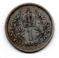 MA22852 --   Autriche - Austria - Österreich --  1 Corona 1893  --  TB - Oesterreich