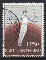 1954 San Marino - Propaganda Sportiva 2 N. 419 - 250 Lire Timbrato Used - Gebruikt