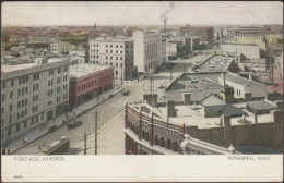 Portage Avenue, Winnipeg, Manitoba, C.1905 - Warwick Bros & Rutter Postcard - Winnipeg