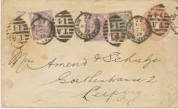 GB 1891 QV 2½d Lake (dated 18 12 90) Fine Stamped To Order Postal Stationery Env (Lavy & Co., London) Uprated With QV 4d - Brieven En Documenten