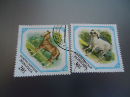 MONGOLIA   USED     STAMPS  2  ANIMALS - Mongolie