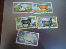 MONGOLIA   USED     STAMPS 5   ANIMALS - Mongolie