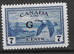 Canada Airmail Official 30 Euros 1950 Mnh ** - Surchargés