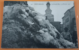 Delcampe - CPA - DOUBS - PONTARLIER - LA GRANDE-RUE - 20 FEVRIER 1907 - Pontarlier