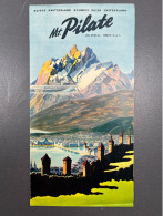 Ancien Dépliant Brochure Touristique PILATUS MONT PILATE Suisse - Tourism Brochures