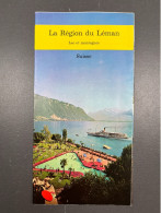 Ancien Dépliant Brochure Touristique La Région Du Léman Suisse - Tourism Brochures