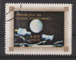 1976 Äquatorial-Guinea, Raumfahrt, Mi:GQ 832°, Yt:GQ 80-A°, Apollo - Soyuz, Aviation, Space Flight & U.I.T. (I.T.U.) - Guinée Equatoriale