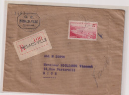 MONACO-TP N°312-L.R.1949-MONACO-VILLE - Lettres & Documents