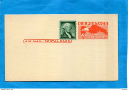 U S A -Carte Entier Postal Stationery-  RAILWAY EXPRES  AGENCY- 4cents Rouge  U S Postage  -neuve +1c Complément Aff - 1921-40