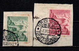 CECOSLOVACCHIA - 1938 - Peregrine Falcon, Sokol Emblem - Fragment - USATI - Usados