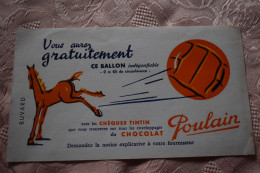 Buvard Chocolat Poulain - Ballon - - Dieren