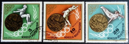 Mongolie Mongolia 1972 Sport Jeux Olympiques Olympic Games Natation Athlétisme Gymnastique Yvert 644 645 646 O Used - Mongolie