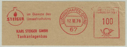 Deutsche Bundespost 1979, Freistempel / EMA / Meterstamp Steiger Tankanlagenbau Ludwigshafen-Opau, Umwelt / Environment - Petrolio