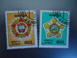 MONGOLIA   USED     STAMPS  2 ANNIVERSARIES - Mongolie