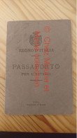 1915 PASSAPORTO FRANCI EUGENIA NEE A REGGELLO EN 1892 PASSEPORT - Historical Documents