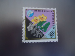 MONGOLIA   USED     STAMPS   PLANTS FLOWERS - Mongolie