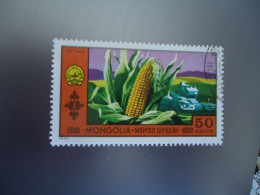 MONGOLIA   USED     STAMPS   PLANTS FOOD - Mongolie