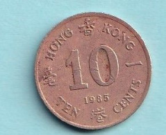 Hong Kong   - 1985 -  10 Cents  KM55 - Hong Kong