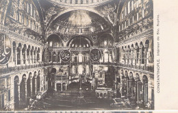 TURQUIE - Contantinople - Intérieur De Ste Sophie - Carte Postale Ancienne - Turquie