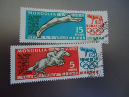 MONGOLIA   USED  STAMPS  OLYMPIC GAMES ROMA 1960  2 - Mongolie