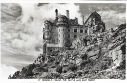 Cpa St Michael's Mount, The Castle And East Front - St Michael's Mount