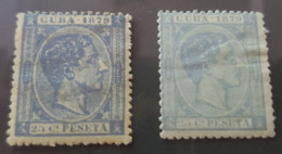 CUBA 1879 25 C De Peseta 2 Colores - Unused Stamps