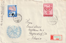 Hongarije 1965, Registered Letter Send To Switzerland, Stamped Year Of National Cooperation - Storia Postale