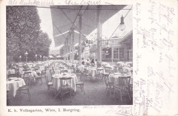 Wien 1. Bezirk: Burgring - Etablissement K.K. Volksgarten, Restaurant Und Cafe Joh. Seidl, Um 1910 !!! - Andere & Zonder Classificatie