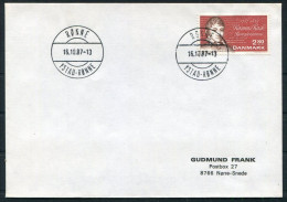 1987 Denmark Bornholm Ronne Ystad-Ronne Ship Cover - Storia Postale