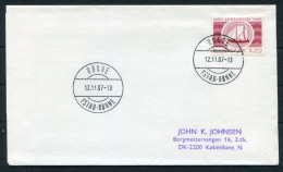 1987 Denmark Bornholm Ronne Ystad-Ronne Ship Cover Slania - Storia Postale