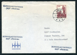 1977 Denmark Ronne M/F ROTNA Skibsbrev Bornholm Ship Cover SLANIA - Cartas & Documentos