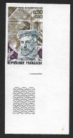 France 1973 Amiral De Cologny Personnages Célèbres Non Dentelé Imperforated Yv. 1744 *** - 1971-1980