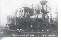 18367) USA Portland Lumber Co Logging Timber Real Photo RPPC Steam Locomotive See Others - Portland