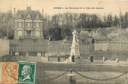 - Dpts Div -ref-BH972- Yvelines - Epone - Monument Aux Morts Guerre 1914-18 - Villa De Ligneux - Monuments - Villas - - Epone