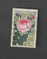 TIMBRES - N°1357 - Roses  -1962 -   Oblitéré  - - Neufs