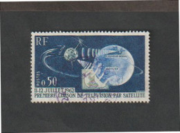 TIMBRES - N°1361 - Télécommunications Spatiales  -1962 - 63 -  Oblitéré  - - Unused Stamps